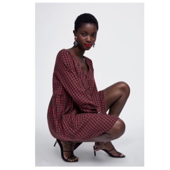 [Zara] Classic Check Dress - Picture 3 of 8